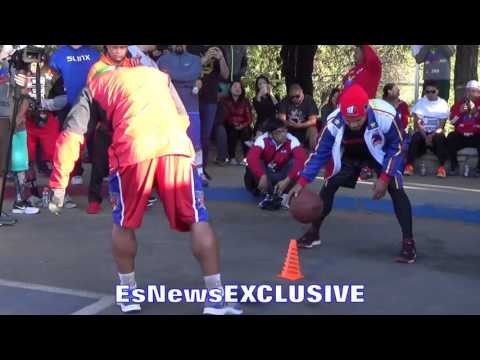 Manny Pacquiao IMPLEMENTS DRIBBLING DRILL FOR ARM STRENTH & CONDITIONING - EsNews Boxing