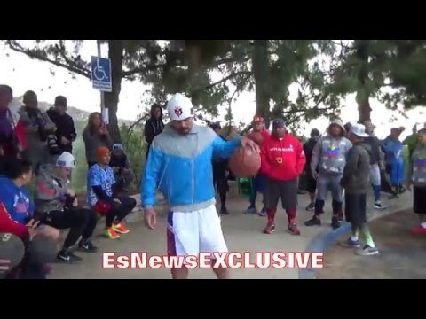 Manny Pacquiao DOES INTENSE BASKETBALL DRILL FOR HAND & EYE COORDINATION - EsNews Boxing
