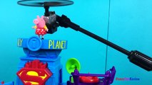 STORY WITH PEPPA PIG FIELD TRIP TO IMAGINEXT SUPER HERO FLIGHT CITY WITH GEORGE  BATMAN & SUPERMAN-vc2WR2r0