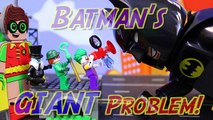 Lego Batman Movie Giant Problem Batman and Robin Transform to Huge Gigantic Lego Minifigures-0