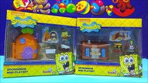 SpongeBob Squarepants Figure Two NEW Mini Playset Nickelodeon SpongeBob Toys Bob Esponja Juguetes-6