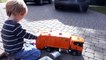 Bruder Toy Trucks for Children - Backhoe Excavators, Dump Trucks, Garbage Trucks & Fire Engine-CNbzY11