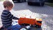 Bruder Toy Trucks for Children - Backhoe Excavators, Dump Trucks, Garbage Trucks & Fire Engine-CNbzY11