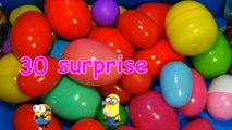 30 Surprise Eggs!!! Disney CARS MARVEL Spider Man SpongeBob HELLO KITTY PARTY ANIMALS LPS Animation-R3h7E03
