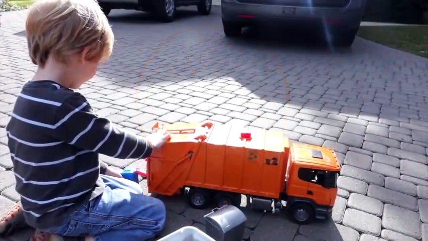 Bruder Toy Trucks for Children - Backhoe Excavators, Dump Trucks, Garbage Trucks & Fire Engine-CNbz