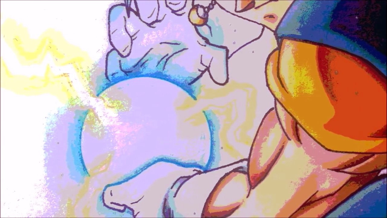 Como dibujar a VEGETTO S Saiyan Blue Dragon Ball Super capitulo 66. how to draw VEGITO ssj blue