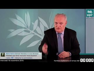 Francois Asselineau | Les agriculteurs