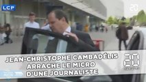 Jean-Christophe Cambadélis arrache le micro d'une journaliste
