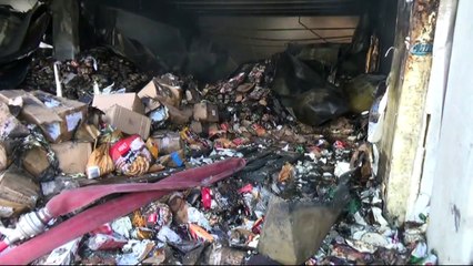 Marketler Zincirinin Bölge Deposunda Büyük Yangın