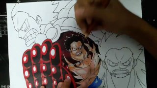 Speed Drawing - LUFFY GEAR 4TH (Requested) (2)