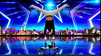 Acrobat Christian Stoinev & dog Percy leave the Judges in a spin- Britain’s Got More Talent 2017