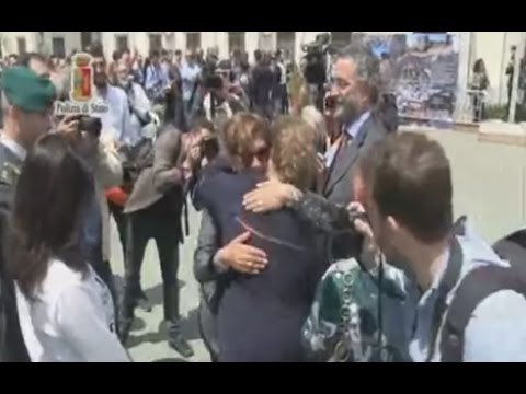 Palermo - 25 anni dalla strage di Capaci, i resti dell'auto di Falcone (23.05.17)