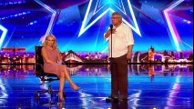 Amanda joins Peter Raj as he serenades her on stage Britain’s Got More Talent 2017