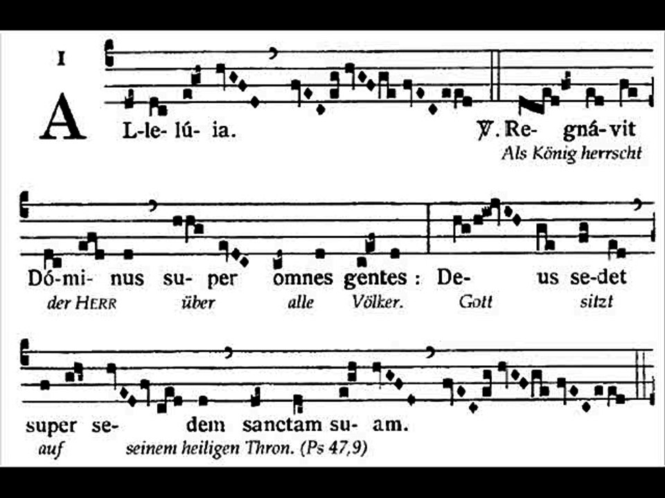 Alleluia Regnavit Dominus, Dominica VII paschae (7 TP)