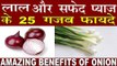 लाल हो या सफ़ेद,प्याज़ दोनों ही रूप मैं होता है गुणकारी |Amazing benefits Of Onion In Hindi