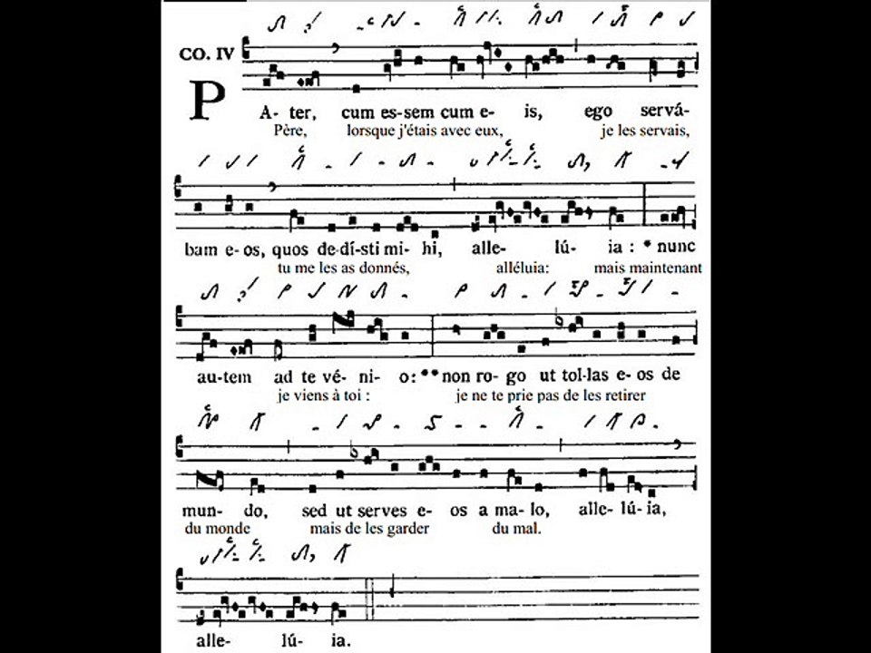 Communio Pater cum essem, Dominica VII paschae (7 TP)
