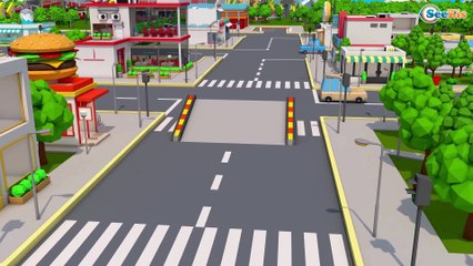 COLOR POLICE CARS and Emergency cars in Cartoon for kids Nursery rhymes for babies