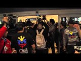 Manny Pacquiao Arrives At LAX For Camp For Tim Bradley Fight EsNews Boxing