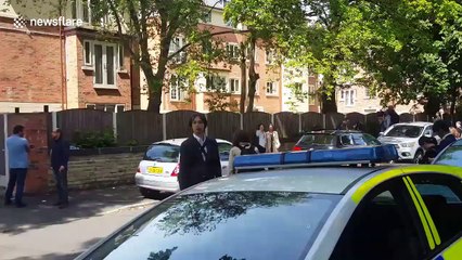 Police carry out raid in Whalley Range following Manchester attack