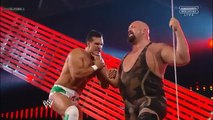 Big Show Chokeslams Alberto Del Rio Through Table