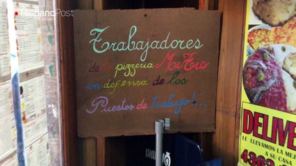 "Okupan" la tradicional pizzería "Mi Tío" en Buenos Aires