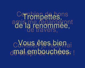 Chanson LES TROMPETTES DE LA RENOMMEE