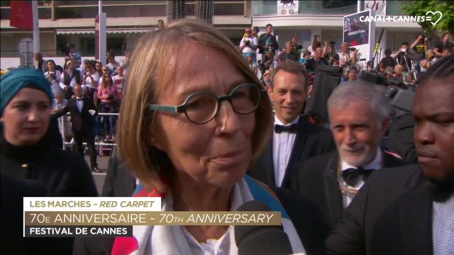 Françoise Nyssen, Ministre de la culture Il est important qu'on soit tous ensemble et qu'on montre qu'on est plus fort que tout - Festival de Cannes 2017