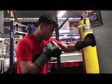 hector tanajara jr working out at RGBA EsNews Boxing