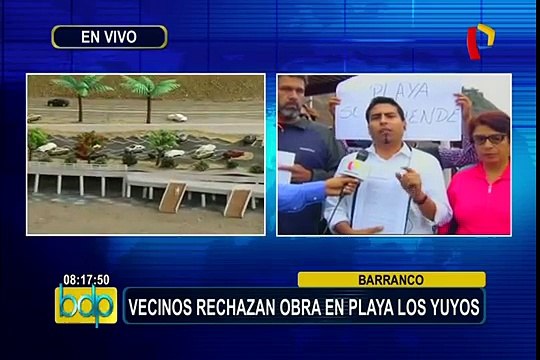 Barranco: continúa protestas de vecinos por proyecto en playa Los Yuyos