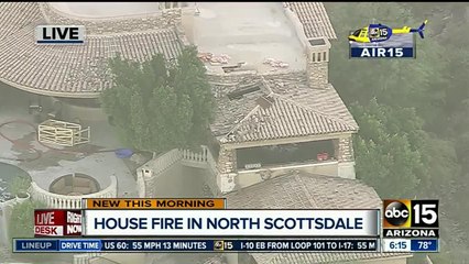Firefighter injured in North Scottsdale fire