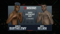 Rances Barthelemy vs Kiryl Relikh, WBA title eliminator poids super-légers, 20 mai 2017