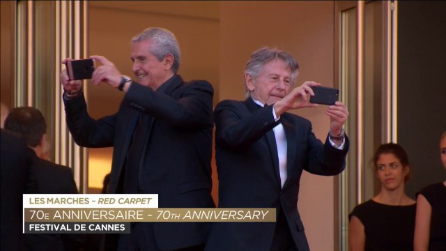Selfie de Roman Polanski et Claude Lelouch - Festival de Cannes 2017