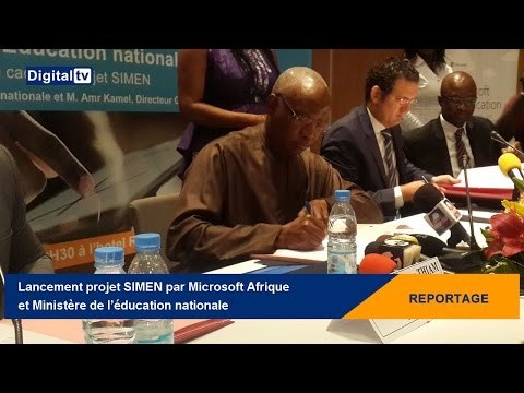 [REPORTAGE] - Lancement projet SIMEN par Microsoft Afrique et Ministère de l'éducation nationale