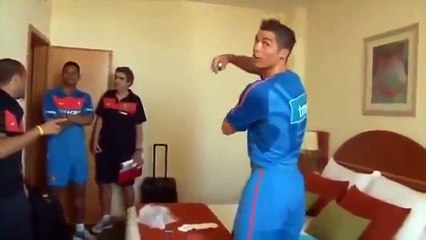 Cristiano Ronaldo showing off his great body