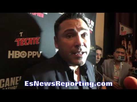 Oscar De La Hoya ON CANELO VS KHAN, DONALD TRUMP, MAYWEATHER, GOLOVKIN - EsNews Boxing