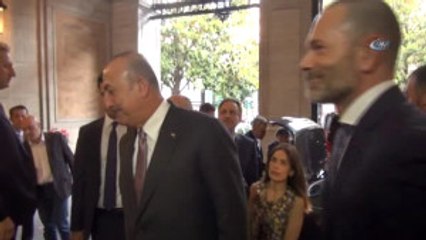 Dışişleri Bakanı Mevlüt Çavuşoğlu, Roma'da