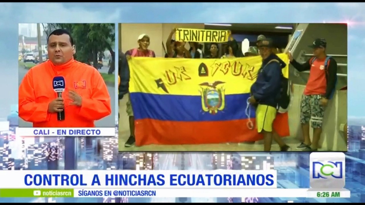 INTENSO CONTROL EN TERMINAL DE TRANSPORTES DE CALI POR LLEGADA DE HINCHAS EXTRANJEROS