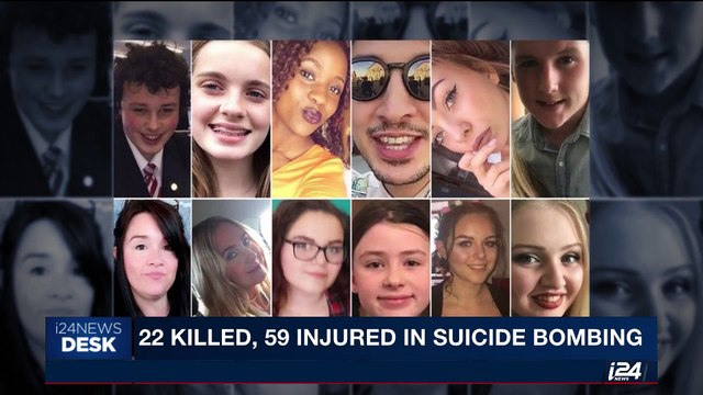 i24NEWS DESK | 22 killed, 59 injured in suicide bomb attack | Tuesday, May 23rd 2017