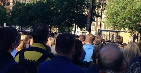 Manchester Residents Hold Moment of Solemn Reflection for Concert Bombing Victims