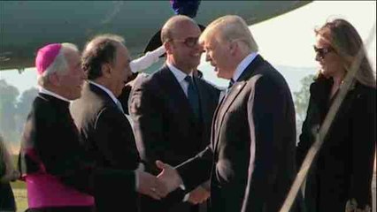 Trump inicia en Roma su gira europea