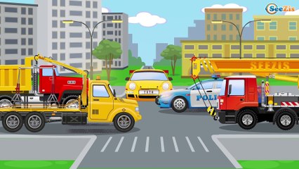 Cop Cars Videos for kids - The Police Car New Animation Cars for kids & Trucks Cartoons for children