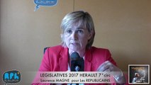 ELECTIONS LEGISLATIVES 2017 - LAURENCE MAGNE- AGDE - SETE - 7° CIRCONSCRIPTION - L'INDECAPANT