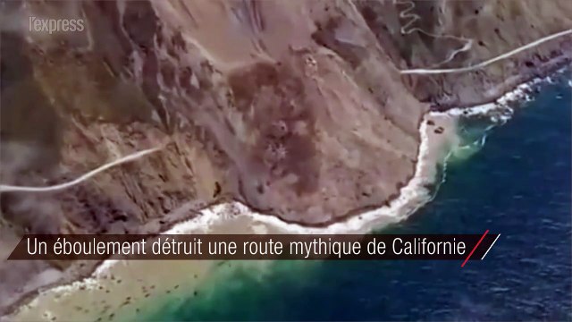 Une route mythique de Californie ensevelie sous un éboulement