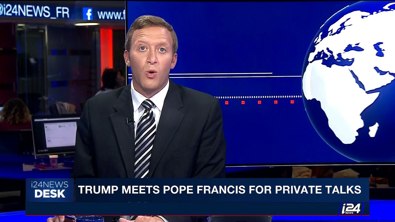 i24NEWS DESK | Trump meets Pope Francis for private talks | Wednesday, May 24th 2017