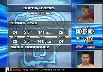 Dierry Jean vs Mario Rodriguez (10-03-2007) Full Fight