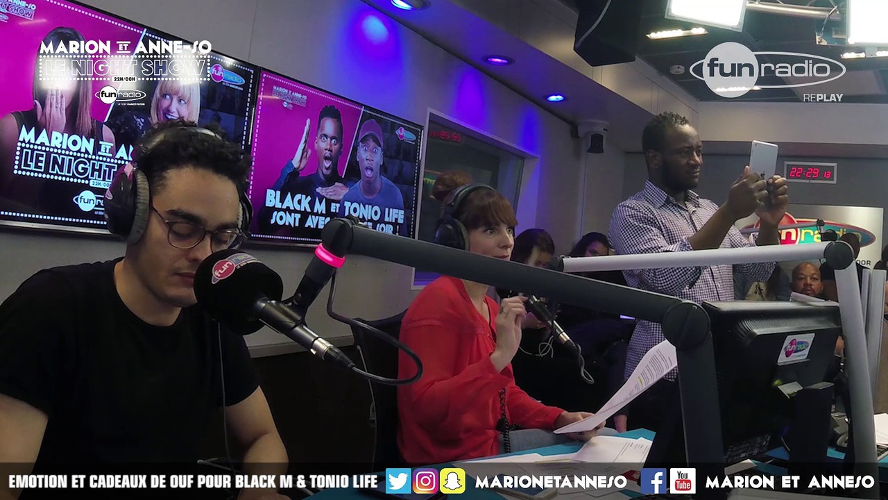 EMOTION ET CADEAUX DE OUF POUR BLACK M & TONIO LIFE - Marion et Anne-So