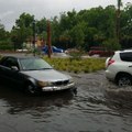 Cars in Charleston Swamped as Flash Floods Fill Streets