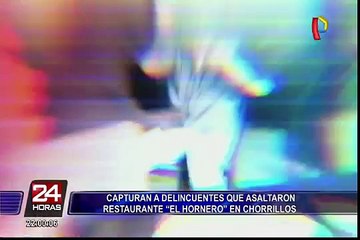 Capturan a delincuentes que asaltaron conocido restaurante en Chorrillos