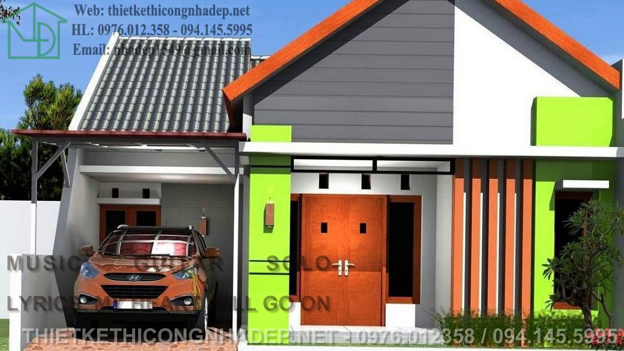 Mẫu nhà cấp 4 đẹp, các mẫu nhà cấp 4 mái thái hiện đại giá rẻ, thiết kế nhà cấp 4 hiện đại