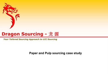 Case Study- Paper and Pulp Sourcing
